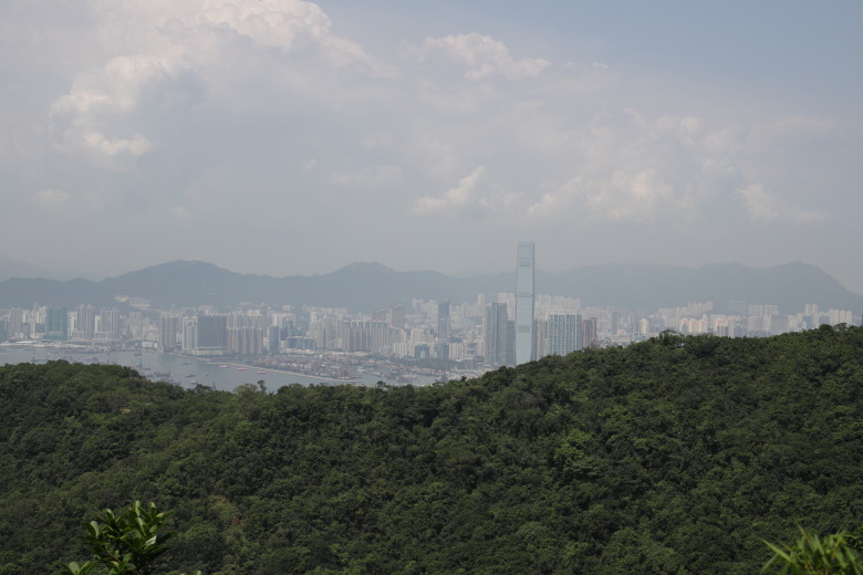 Mountain in the way of Victoria Harbour view