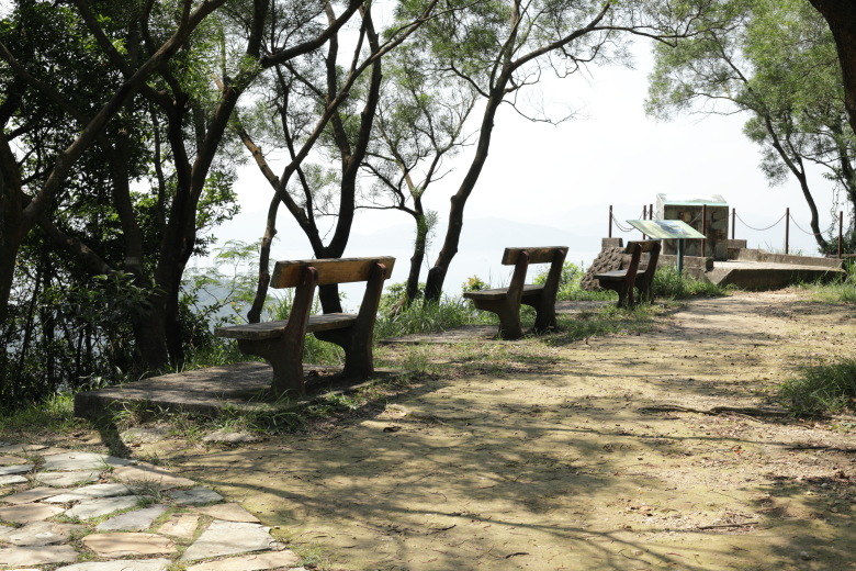 Benches by a lookout