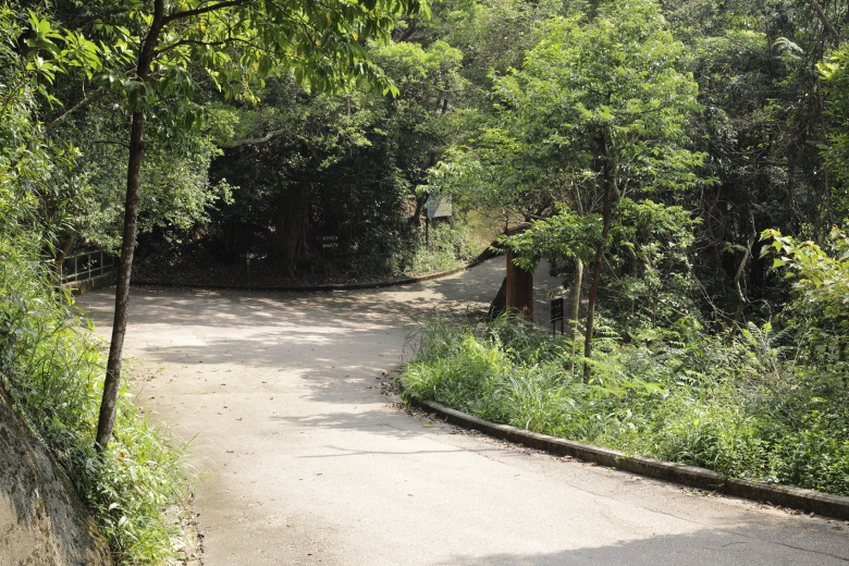 Road marking the end of section 1